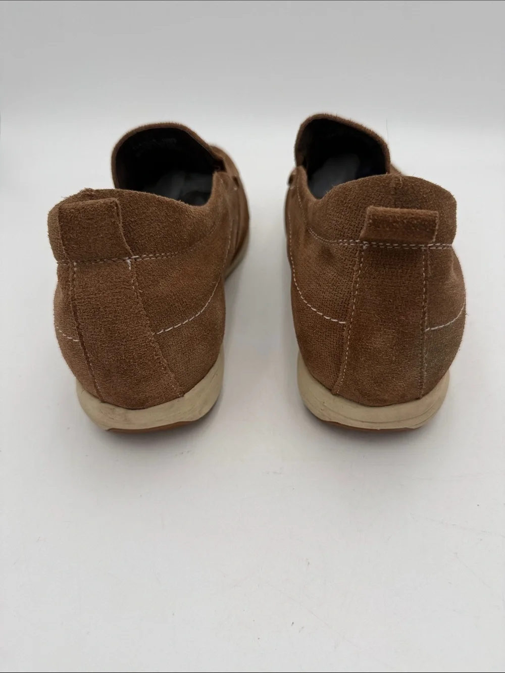 Galto Brown Suede Slip-On Loafers mens 9 casual office comfort retro Y2K